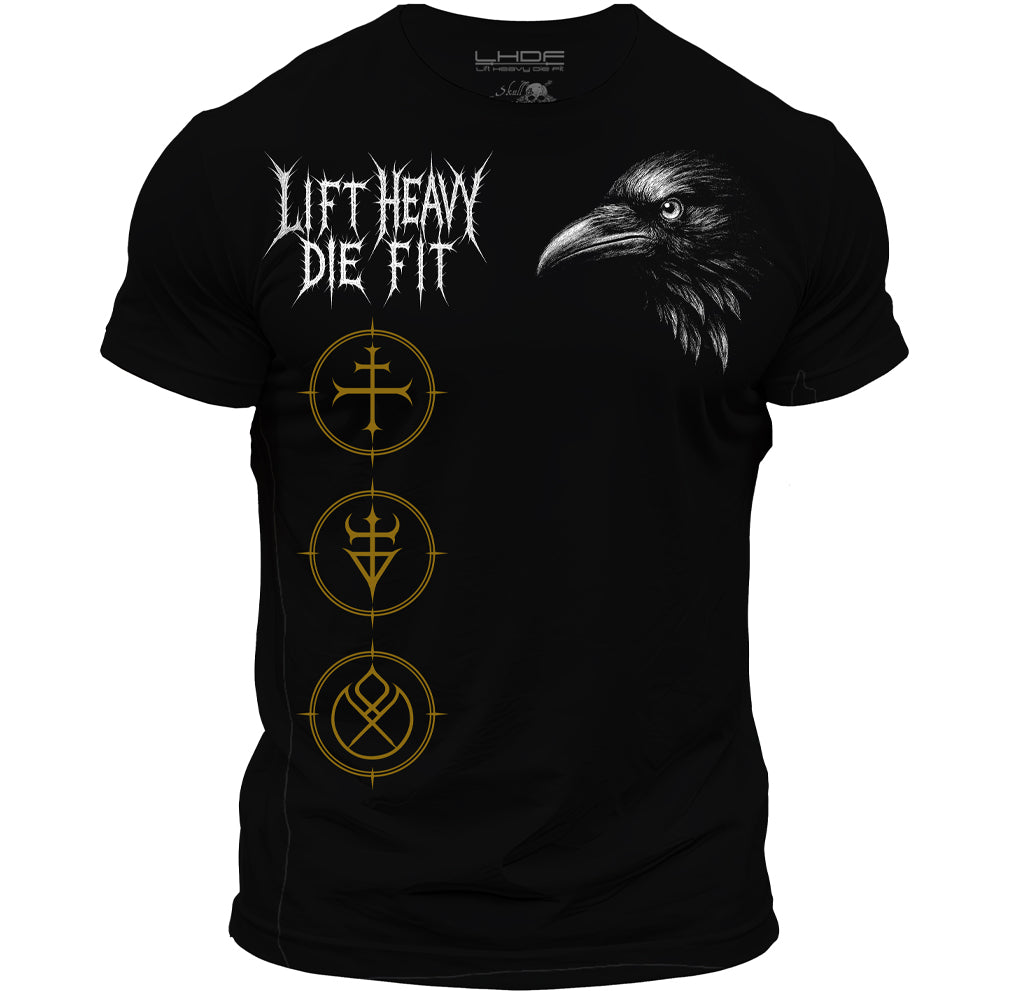 Limited Edition of Sacred Savage Workout Short Sleeve Shirt Workout T-Shirt for Men Crew Neck Casual Gym Cotton Everyday Tee