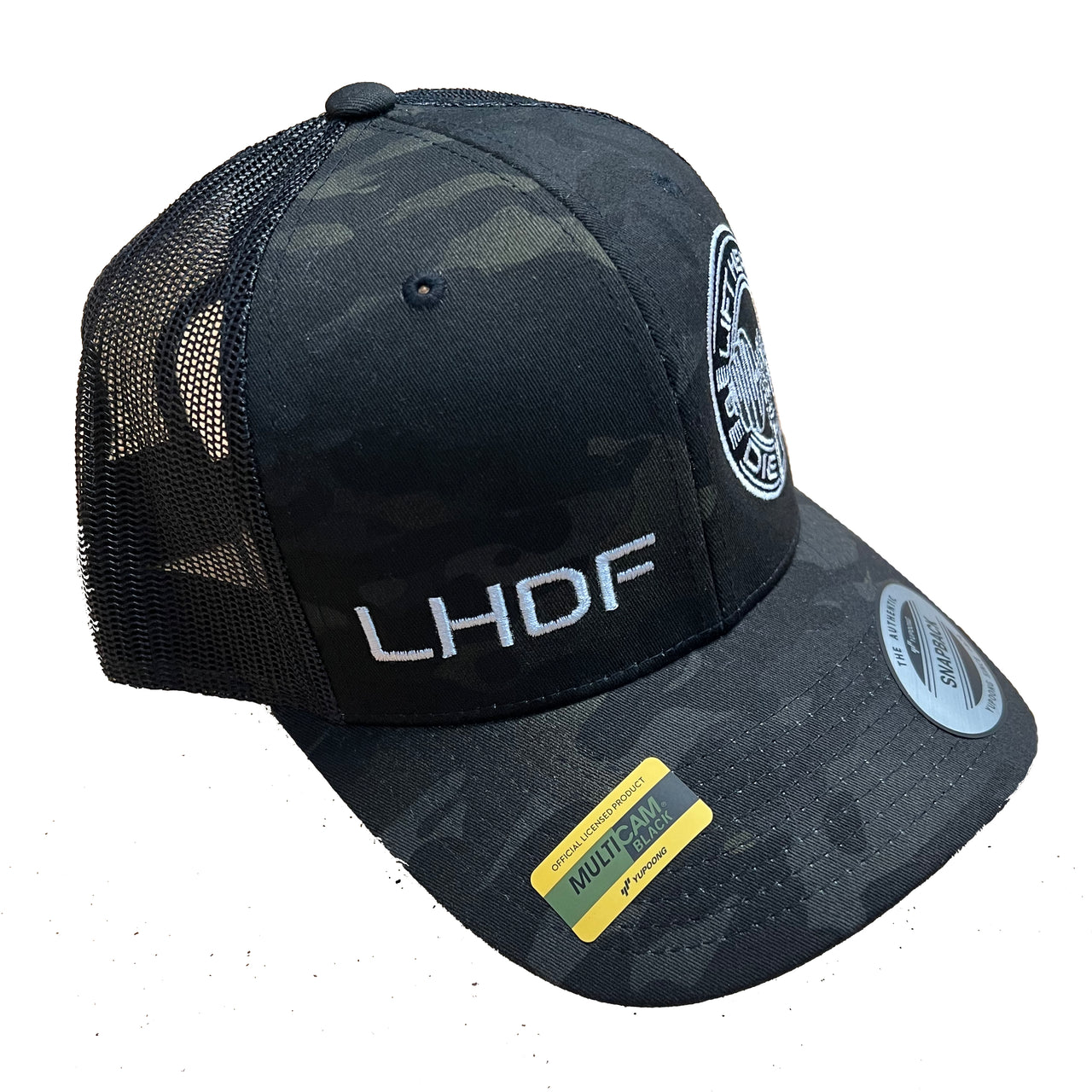 Lift Heavy Die Fit Embroidered Trucker Cap