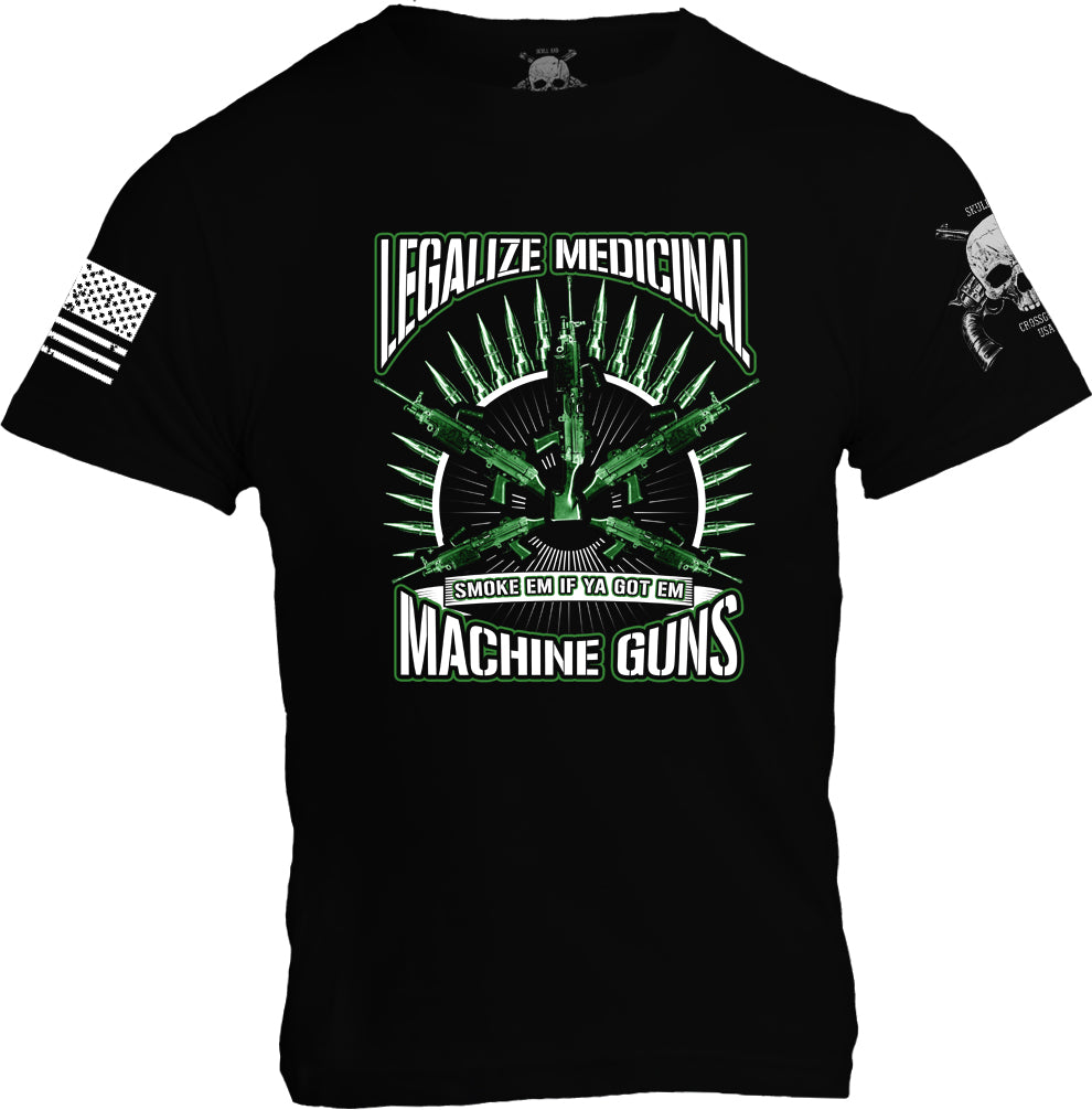 Legalize Medicinal Machine Guns - Black - Mens