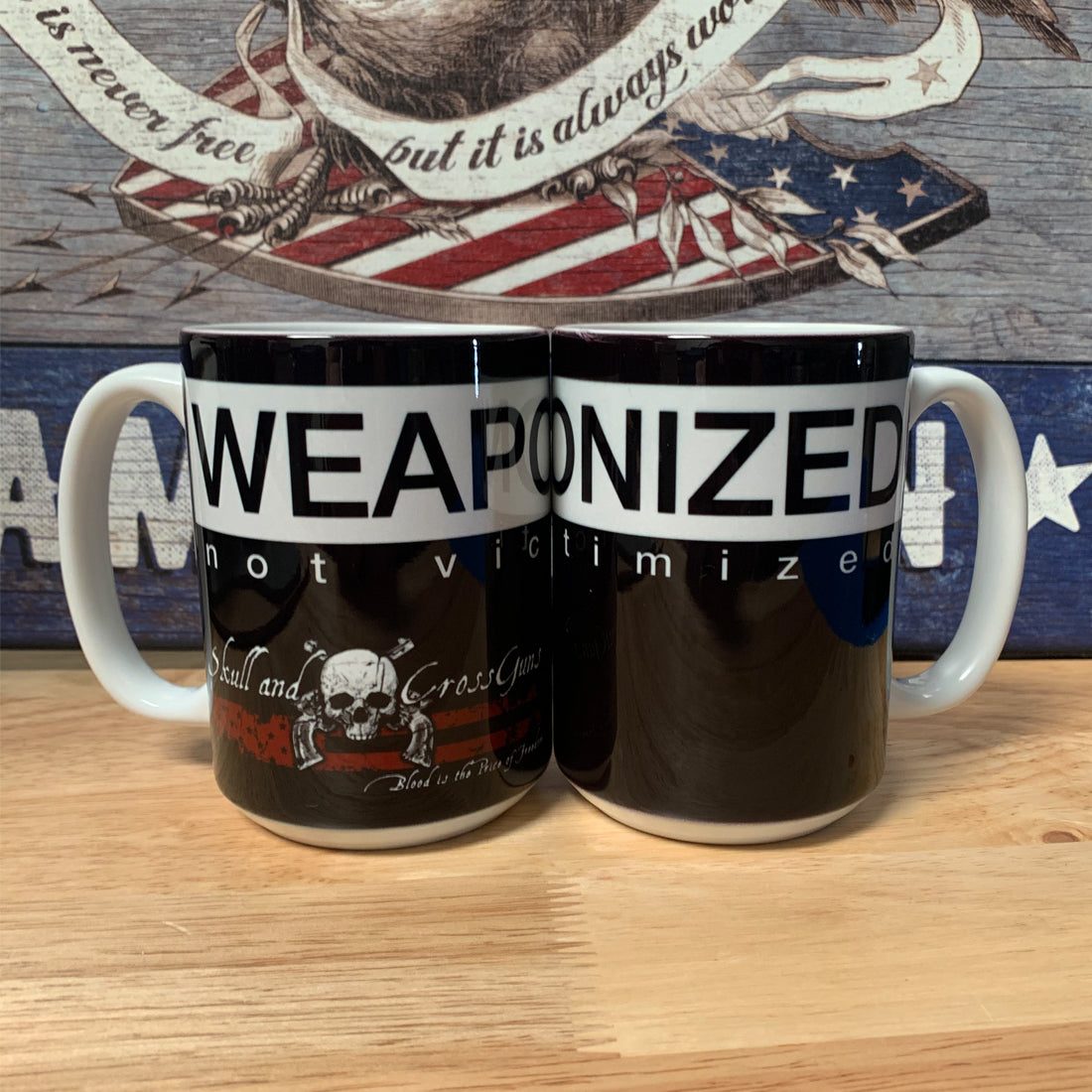 Weaponized Not Victimized - 15 oz. Coffee Mug - Black  (ceramic)
