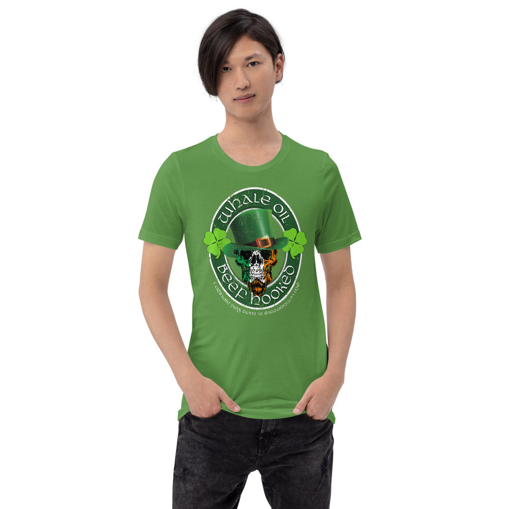 Whale Oil Beef Hooked St Patrick's Day Limited Edition Short-Sleeve Unisex T-Shirt