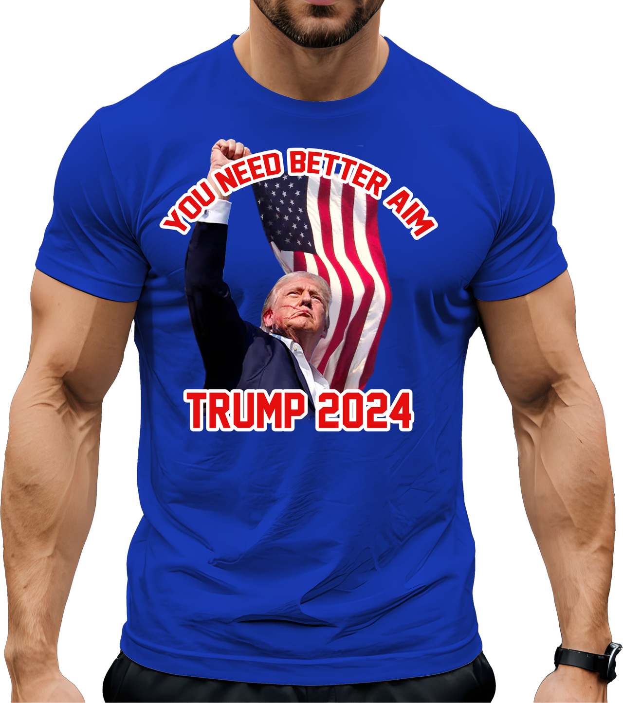 You Need Better Aim - Trump 2024 Unisex Tee for Men and Women