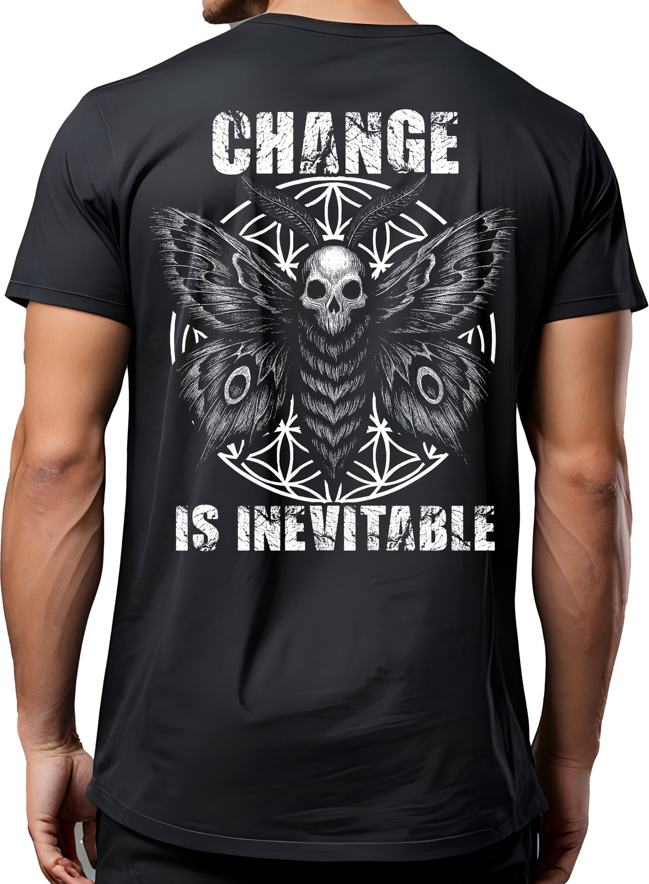 Change Is Inevitable with Death’s Head Moth – Heavyweight Gym Shirt Unisex Women Men T-Shirt