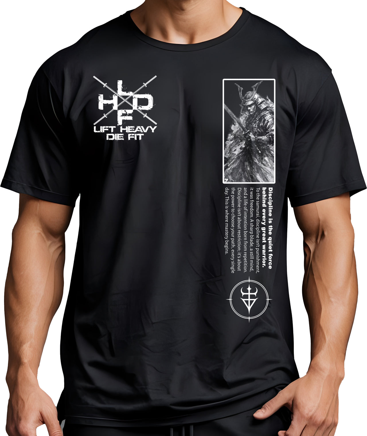 Discipline Is Everything with Samurai – Heavyweight Gym Shirt Unisex Women Men T-Shirt