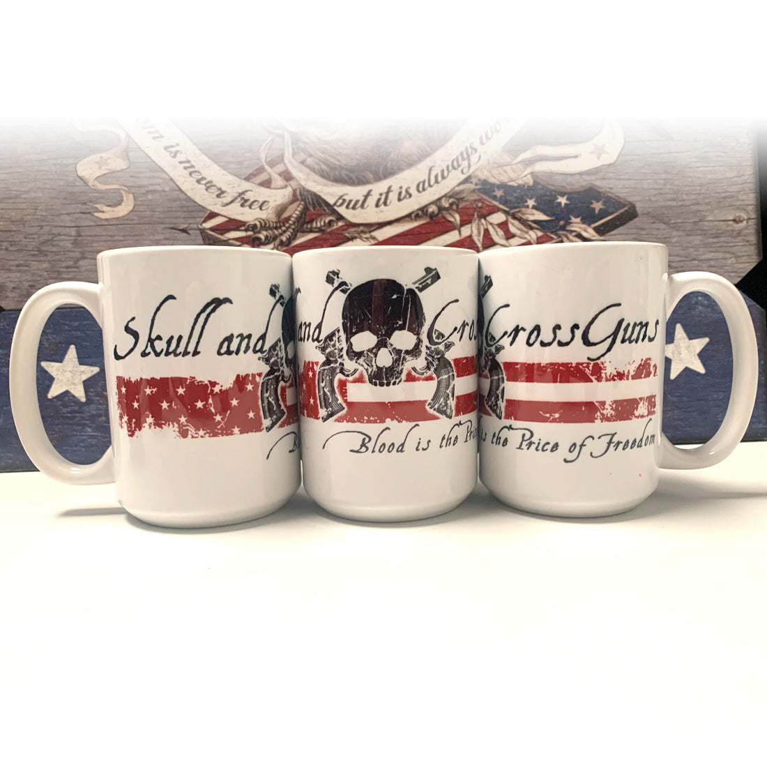 Blood is the Price of Freedom - 15 oz. Coffee Mug - White  (ceramic)