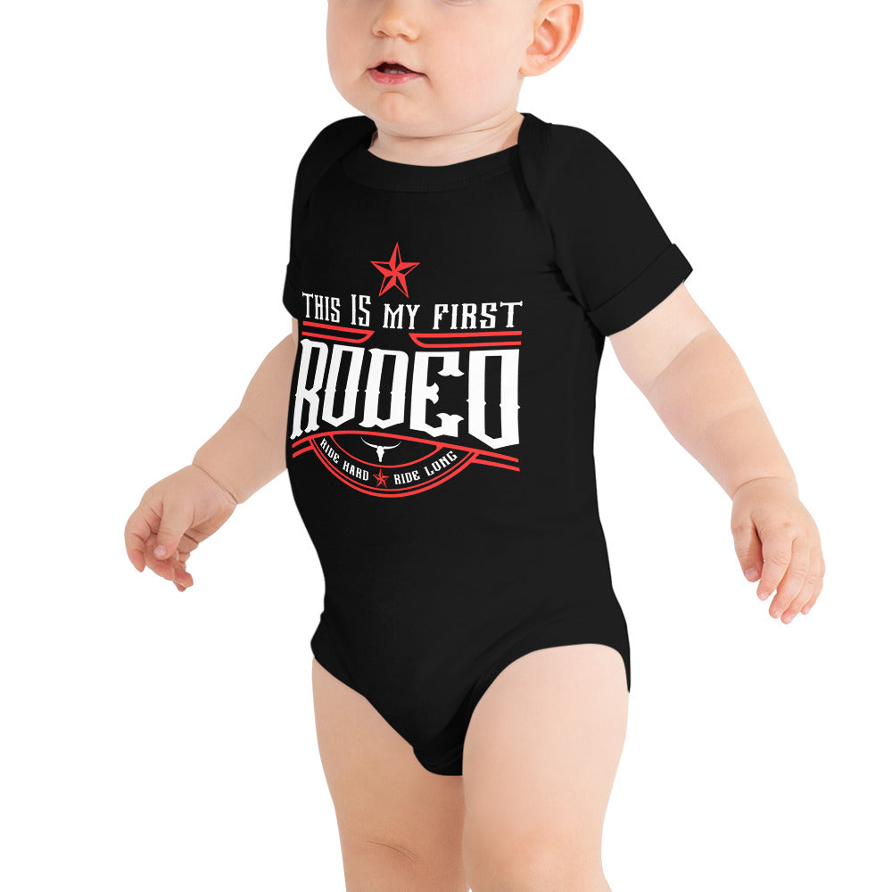 This IS My First Rodeo Baby short sleeve one piece