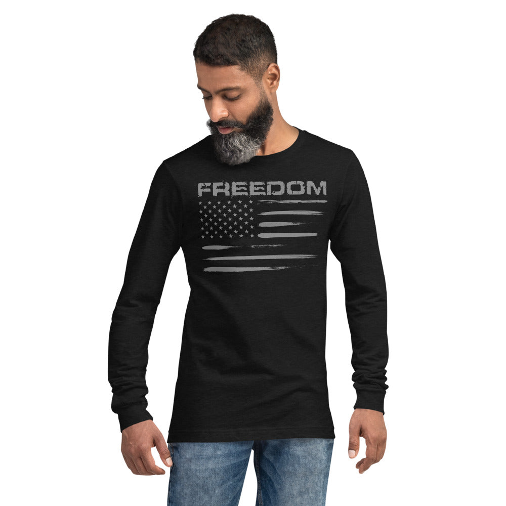Freedom / US Flag Unisex Long Sleeve Tee