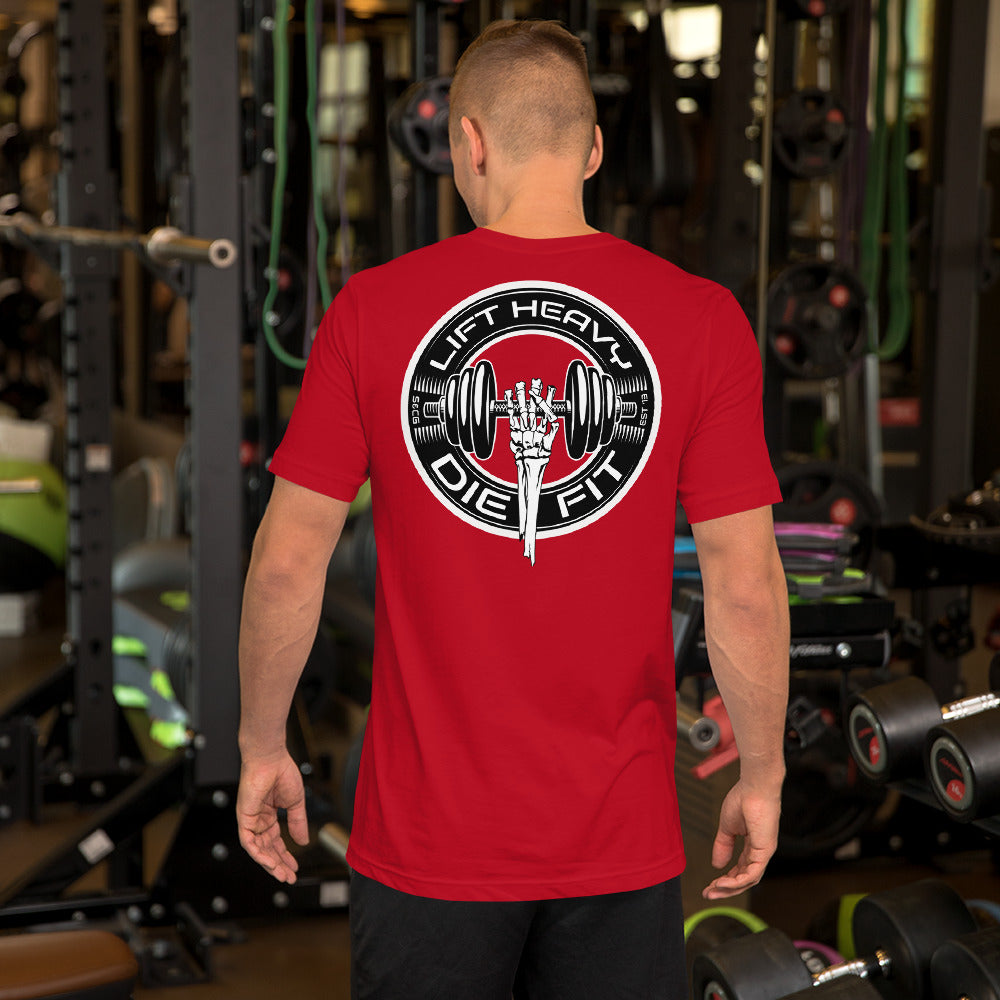 Train with Power: Lift Heavy Die Fit Unisex T-Shirt for Workout Enthusiasts